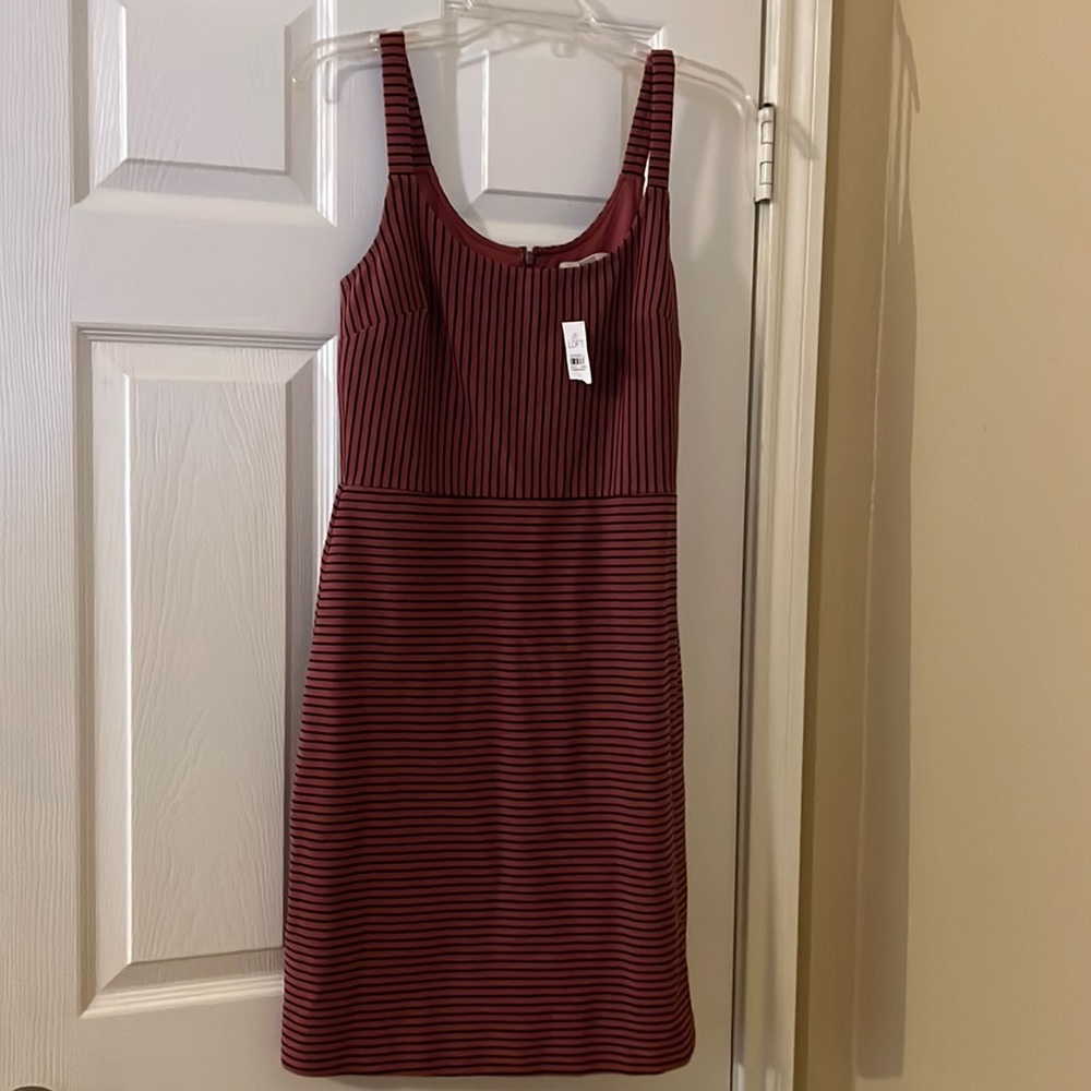 LOFT Striped Sleeveless Dress size 6 NWT